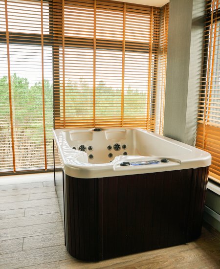 SPA WITH A VIEW OF THE FOREST FROM THE SEA SIDE