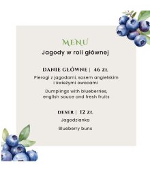 Letni smak w Restauracji Miodowej – jagody w roli głównej!