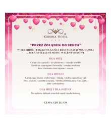 14-16.02 - Specjalne menu walentynkowe w Restauracji Miodowej