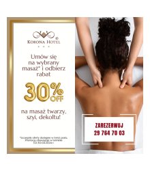 Masaż twarzy z rabatem -30%!