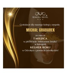 Michał Grabarek najlepszym kelnerem w Ostrołęce i powiecie!
