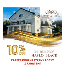 Black Weekend! Zarezerwuj swój kolejny pobyt taniej!