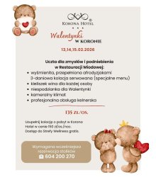 Romantyczna kolacja walentynkowa w Restauracji Miodowej – 13–15 lutego