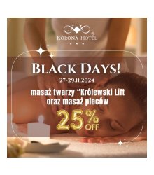 Black Days w Spa Korona Hotel! Sprawdźcie co przygotowaliśmy!