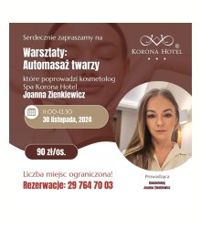 Już 30 listopada warsztaty z automasażu twarzy