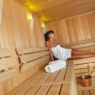 Hotel Lovec inside Finnish sauna