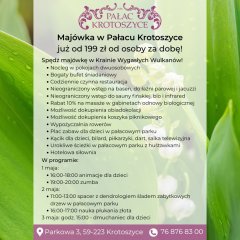 Maj&oacute;wka w Pałacu Krotoszyce