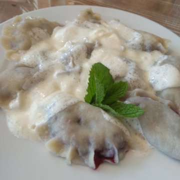 Pyszne pierogi z restauracji :)