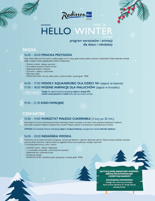 Ferie - program atrakcji 2