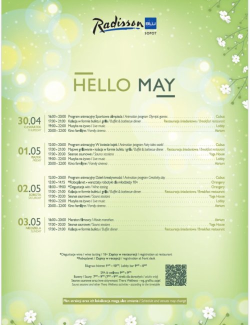 Majówka 2026 - Plan atrakcji