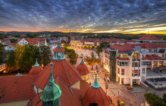 Widok na ulicę Monte Cassino w Sopocie.
