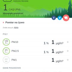 Czyste powietrze w Ustroniu Morskim