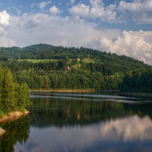 Der Stausee am Czerniańskie-See