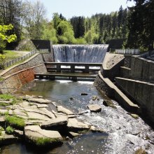 Wasserfall in der Weichsel