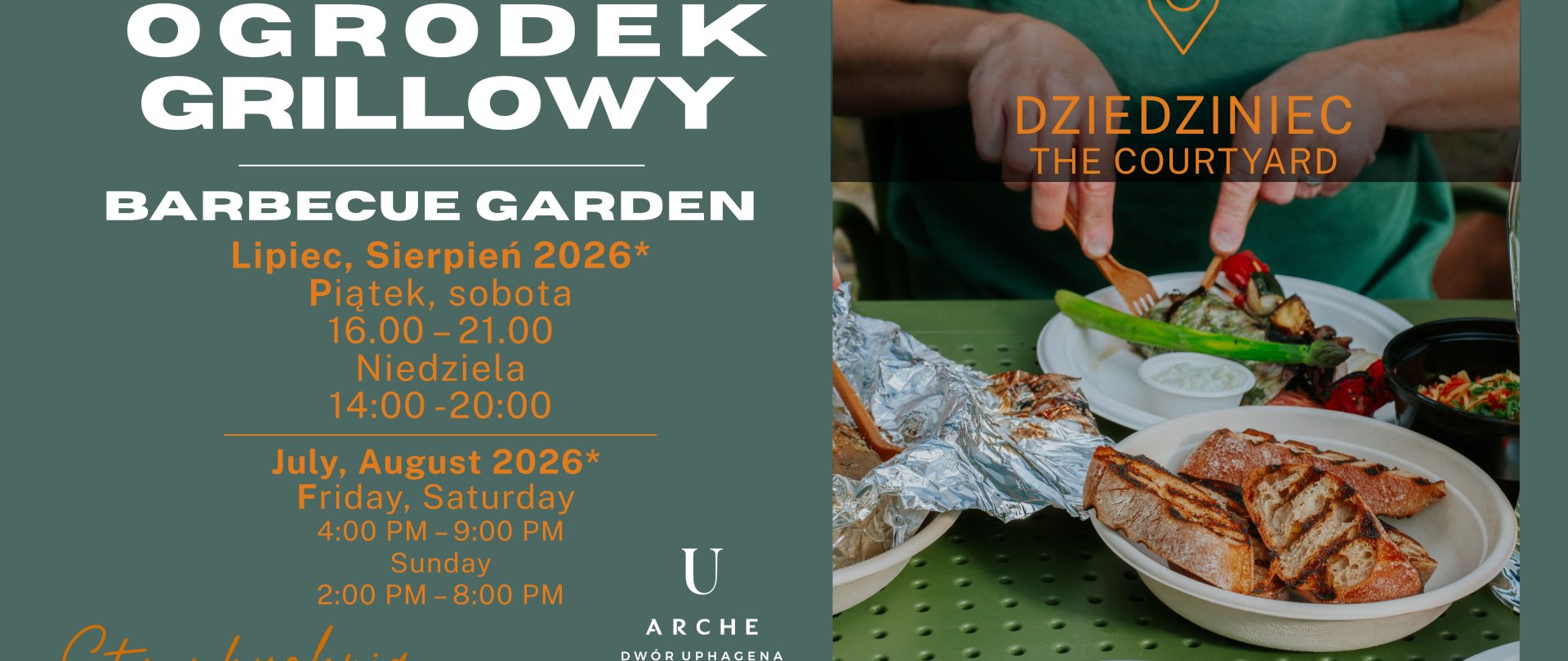 Wakacyjne grille z ARCHE Dwór Uphagena Gdańsk – Smaki Lata w Ogródku