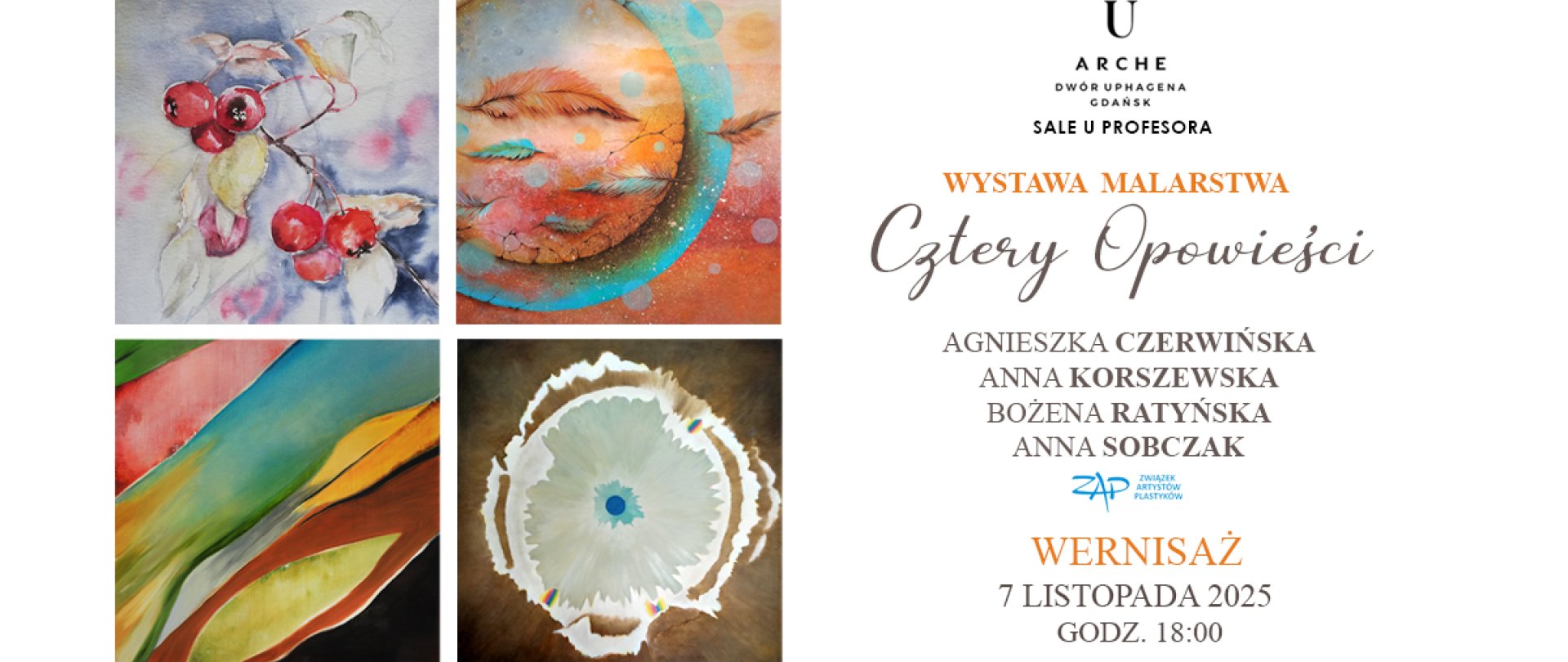 Wernisaż i wystawa malarstwa CZTERY OPOWIEŚCI