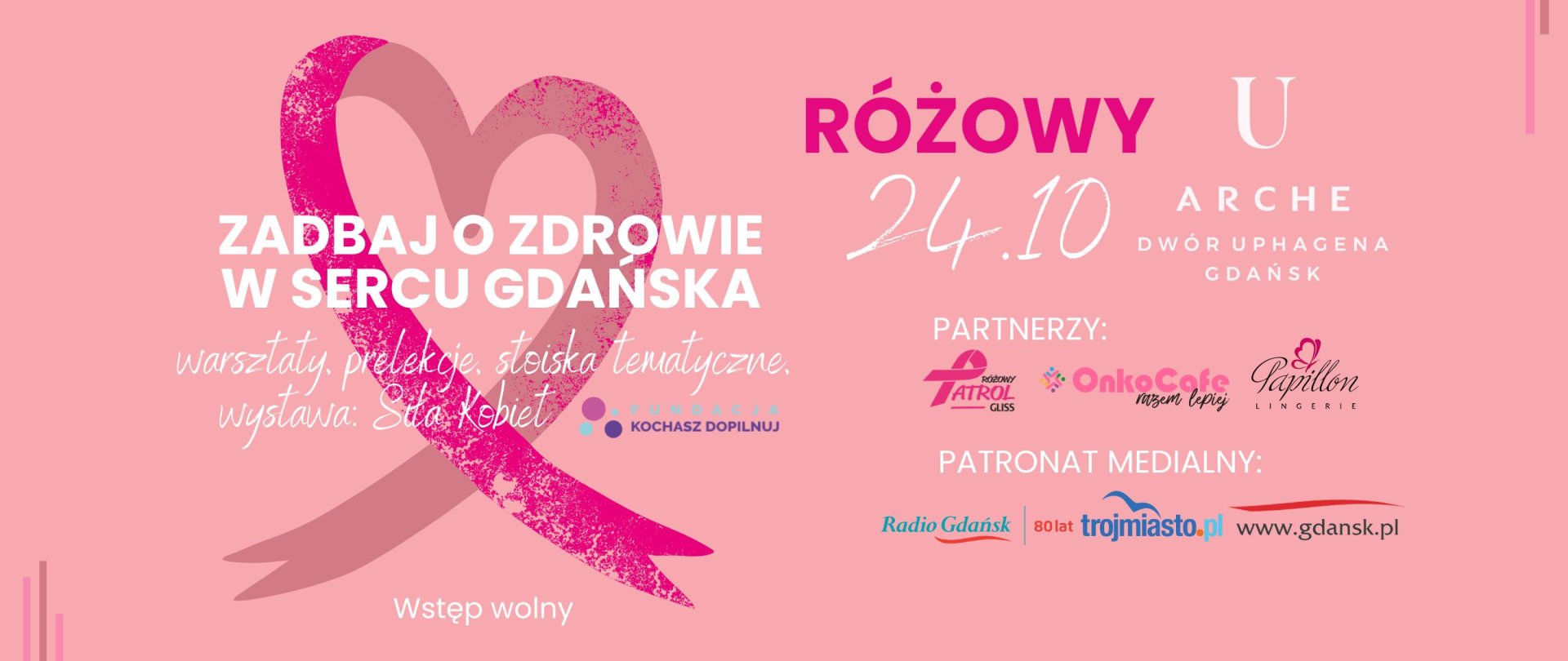 Różowy Dzień w Arche Dwór Uphagena Gdańsk
