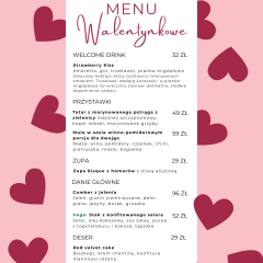 Czas na miłość! Romantyczna Kolacja Walentynkowa w Restauracji Stara Kuchnia w ARCHE Dwór Uphagena Gdańsk