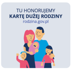 Zniżka dla Posiadaczy KARTY DUŻEJ RODZINY
