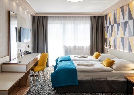 Pokoje pro až 450 hostů!