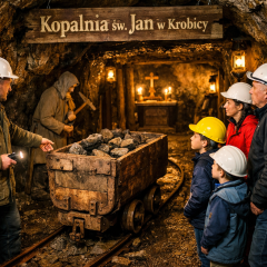 Podziemna Trasa Turystyczna Kopalnia św. Jan Geopark w Krobicy