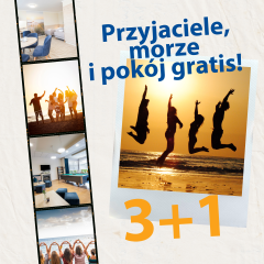 3+1 Przyjaciele, morze i pokój GRATIS!