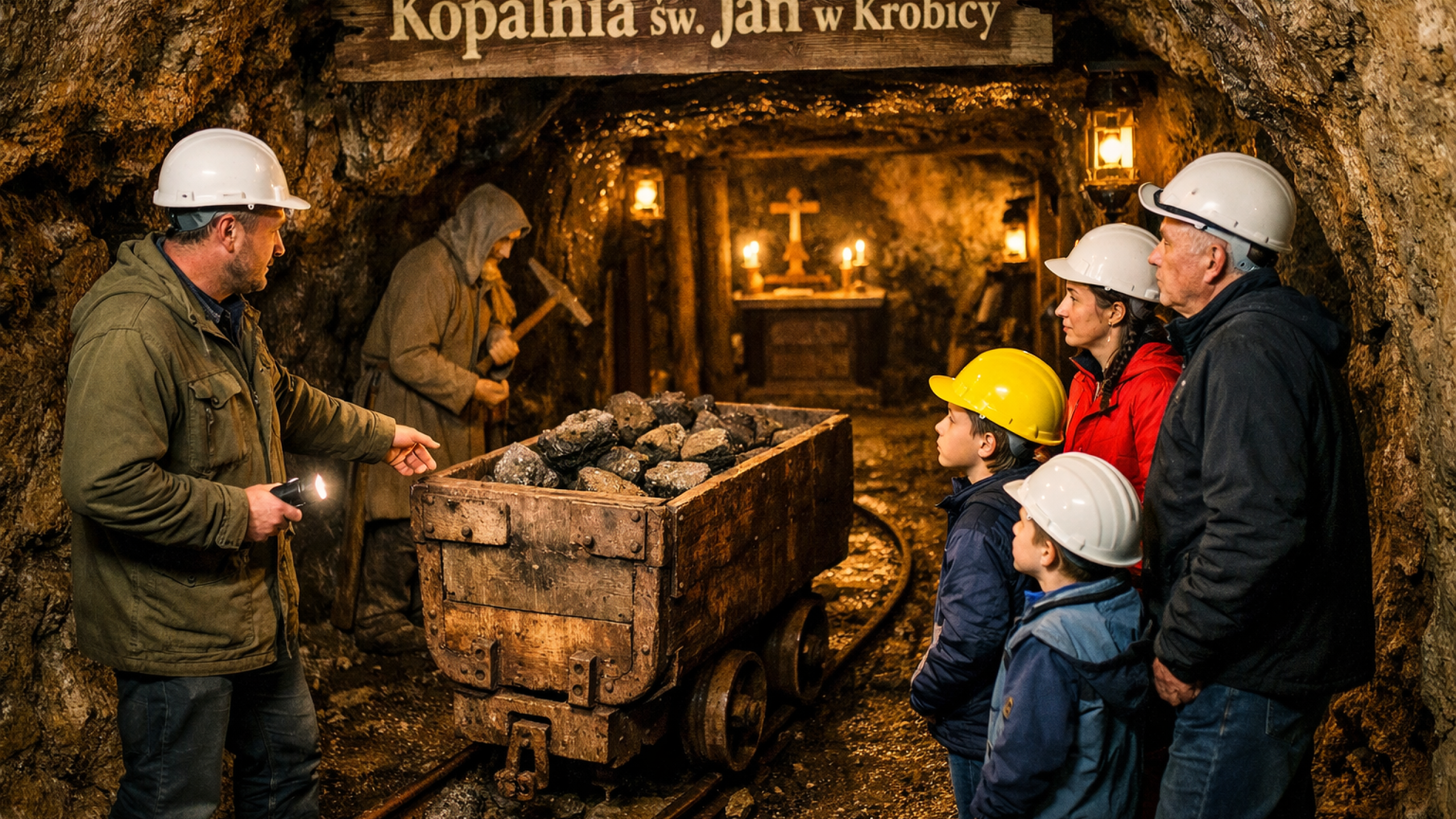 Podziemna Trasa Turystyczna Kopalnia św. Jan Geopark w Krobicy