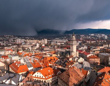 Old Market Square, the Castle and Historical Monuments in Bielsko-Biała