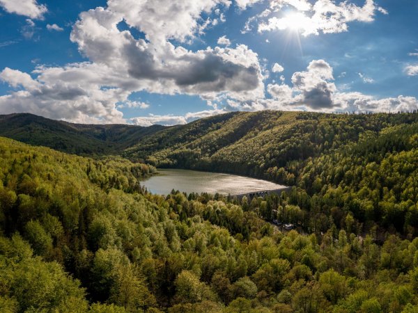 Ścieżka rowerowo-spacerowa przy Zaporze w Wapienicy
