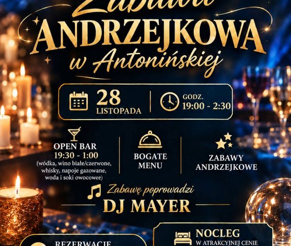 Zapraszamy na Andrzejki 2026
